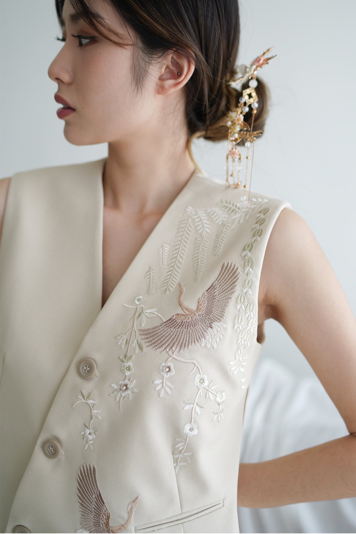 ALINE TOP EMBROIDERY