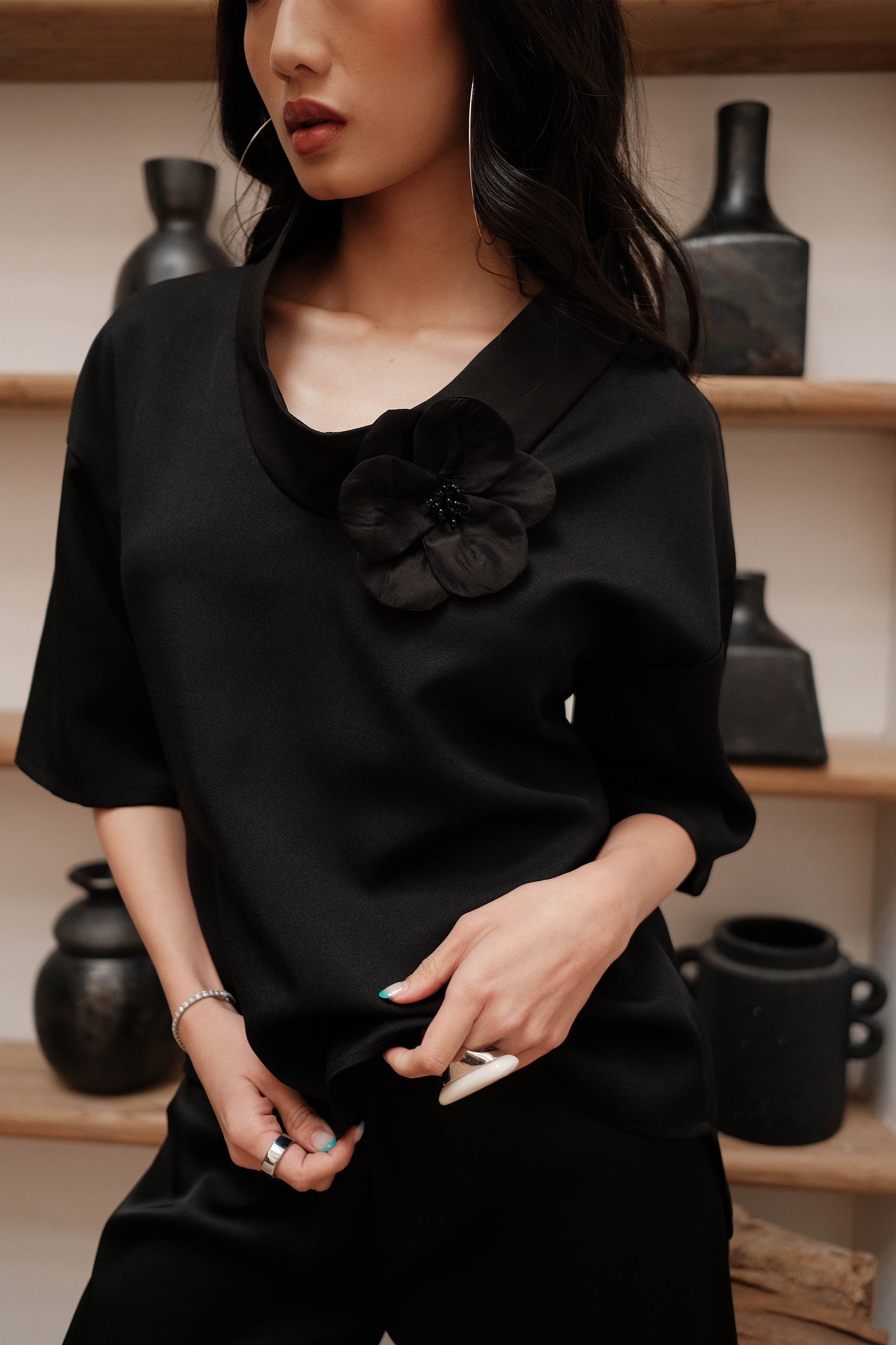 DAXTON TOP w/ Flowers